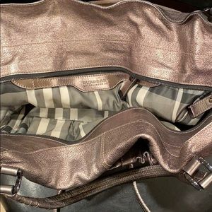 Metallic Burberry bag